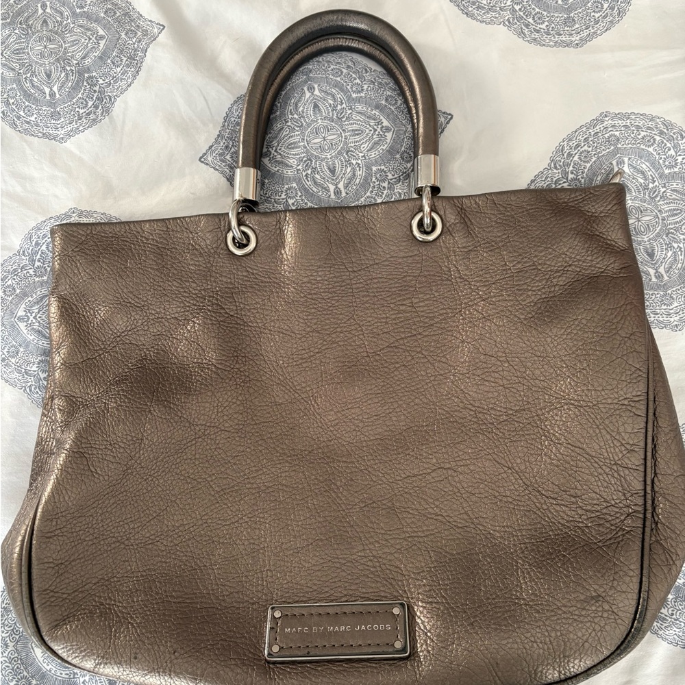 Marc Jacobs Metallic Leather Tote Bag